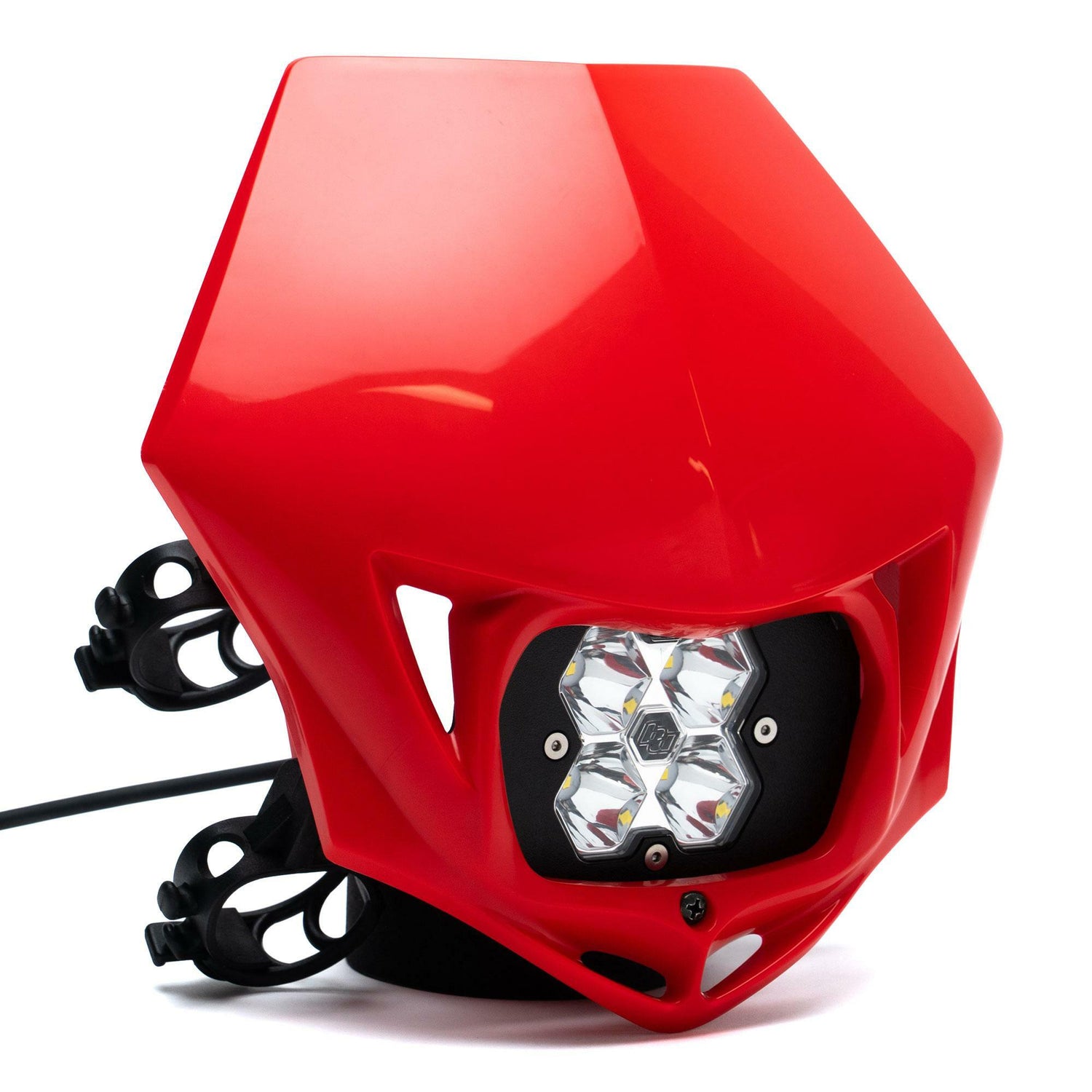 Baja Designs - 84-7000-4R Squadron 2.0 Sport Motorcycle (D/C) LED Headlight Kit w/Shell