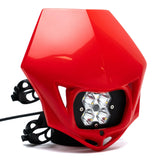 Baja Designs - 84-7000-4R Squadron 2.0 Sport Motorcycle (D/C) LED Headlight Kit w/Shell