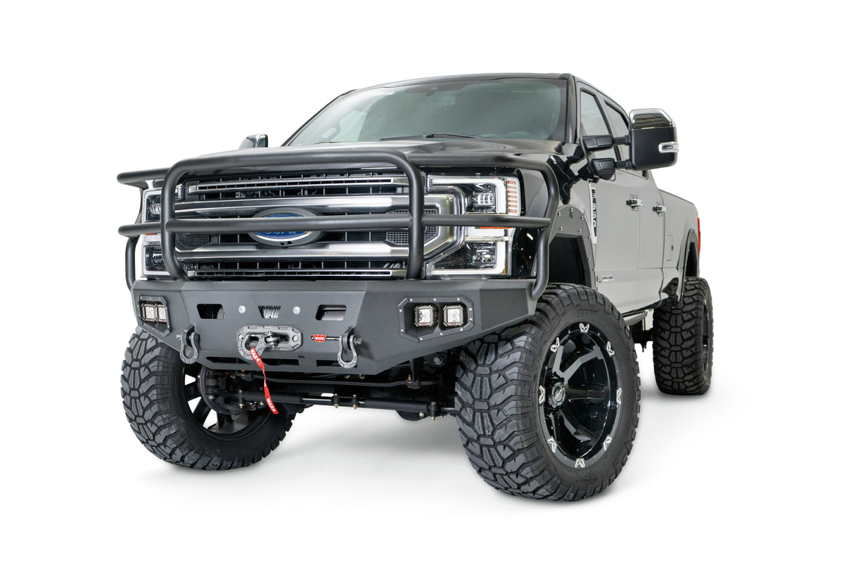 Warn - Ascent HD Front Bumper with Full Grille Guard for 2017-2022 Ford F-250/F-350 - 106914
