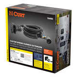 Curt - 10' Custom Wiring Extension Harness (Adds 7-Way RV Blade to Truck Bed) - 56000