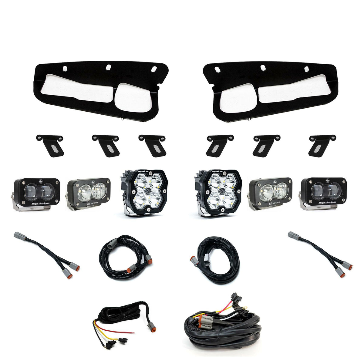 Baja Designs - 44-0081-UP Squadron 2.0 Sport/S2 Sport/S2 SAE "Sportman" Fog Pocket Light Kit
