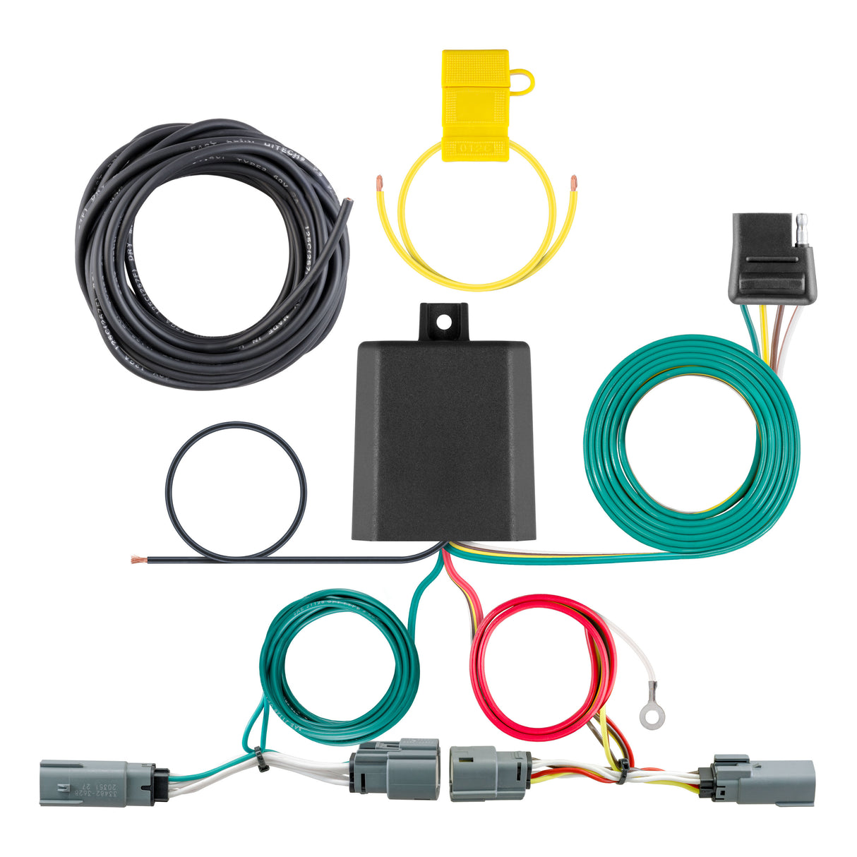 Curt - Custom Wiring Harness, 4-Way Flat Output, Select Ford Bronco - 56462