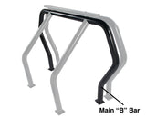 Go Rhino 93002B - Bed Bar Compenent - "B" Main  Bar - Black Powdercoat