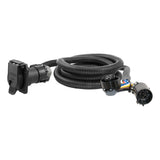 Curt - 7' Custom Wiring Extension Harness (Adds 7-Way RV Blade to Truck Bed, Packaged) - 57008