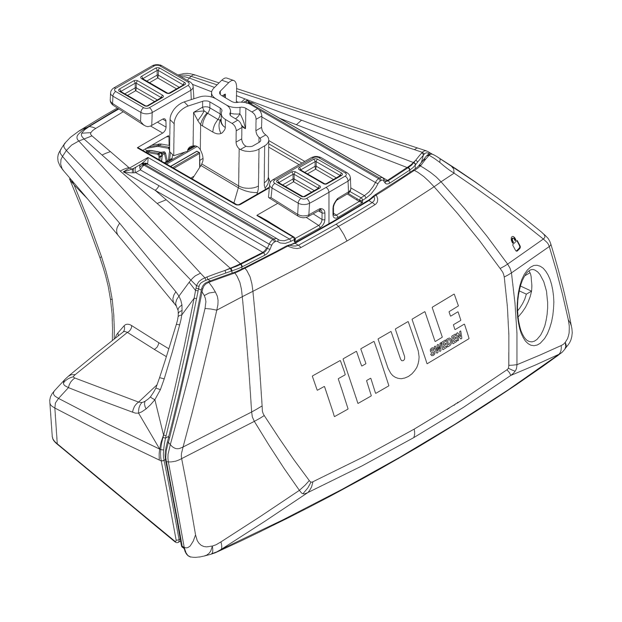 Thule - Evo Flush Rail- foot - 1500054244