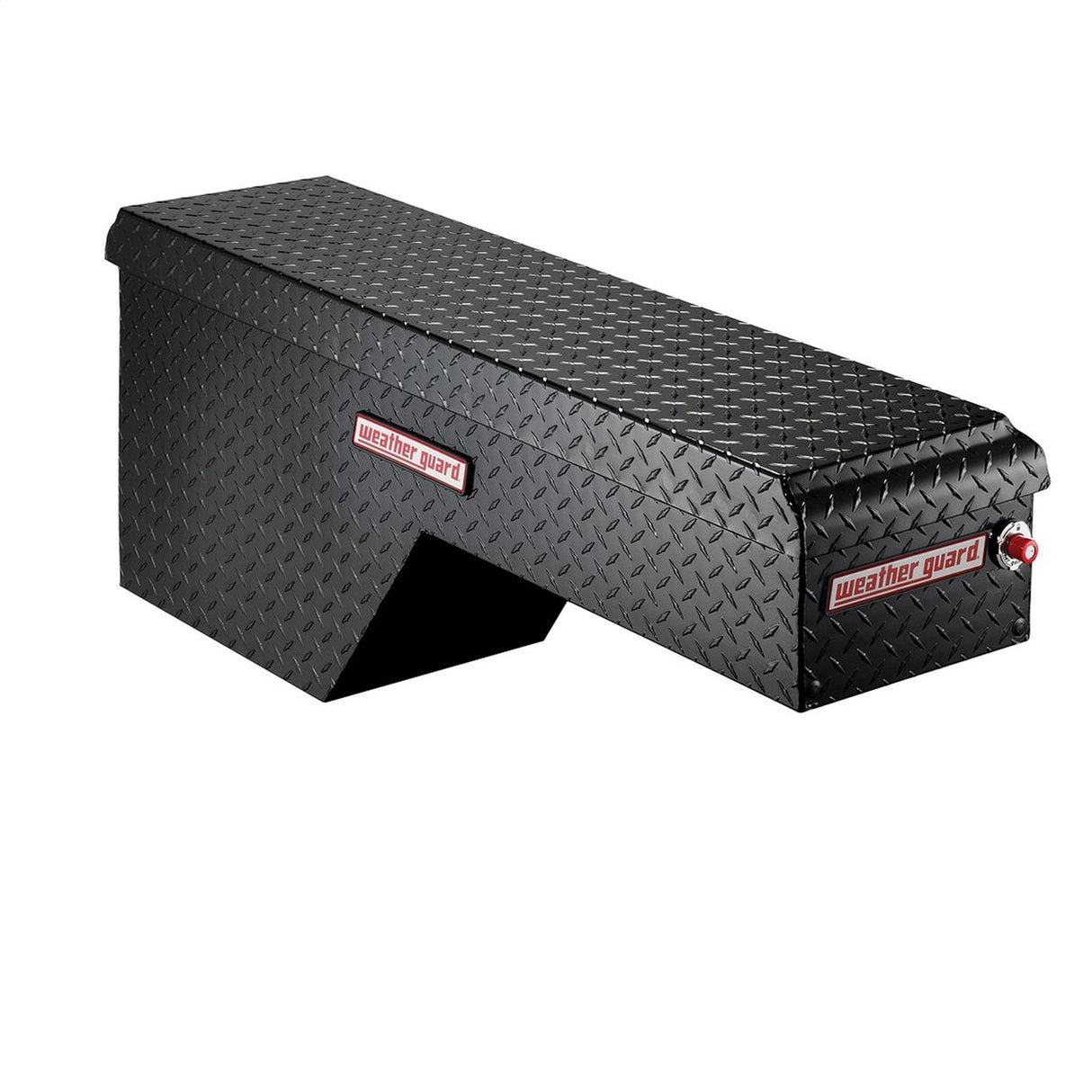 Weather Guard - Driver Side Wide Wheel Well Box - Alum, Gloss Black Finish, Truck Box - 172-5-01