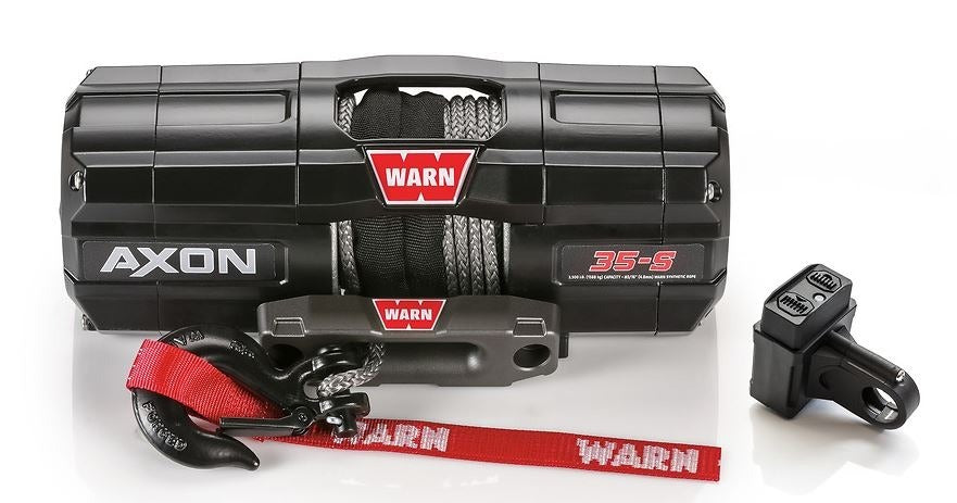 Warn - AXON 35 3,500lbs Synthetic Rope Winch with Plow Mode - 110230