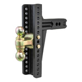 Curt - Adjustable Channel Mount, Dual Ball (2-1/2" Shank, 20,000 lbs., 10-3/8" Drop) - 45927