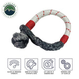 Overland Vehicle Systems - Soft Shackle Recovery 41,000 lb. With Loop & Abrasive Sleeve - 19129903