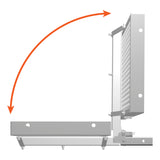 Curt - 60" x 20" Aluminum Tray Cargo Carrier (Folding 2" Shank, 500 lbs.) - 18100