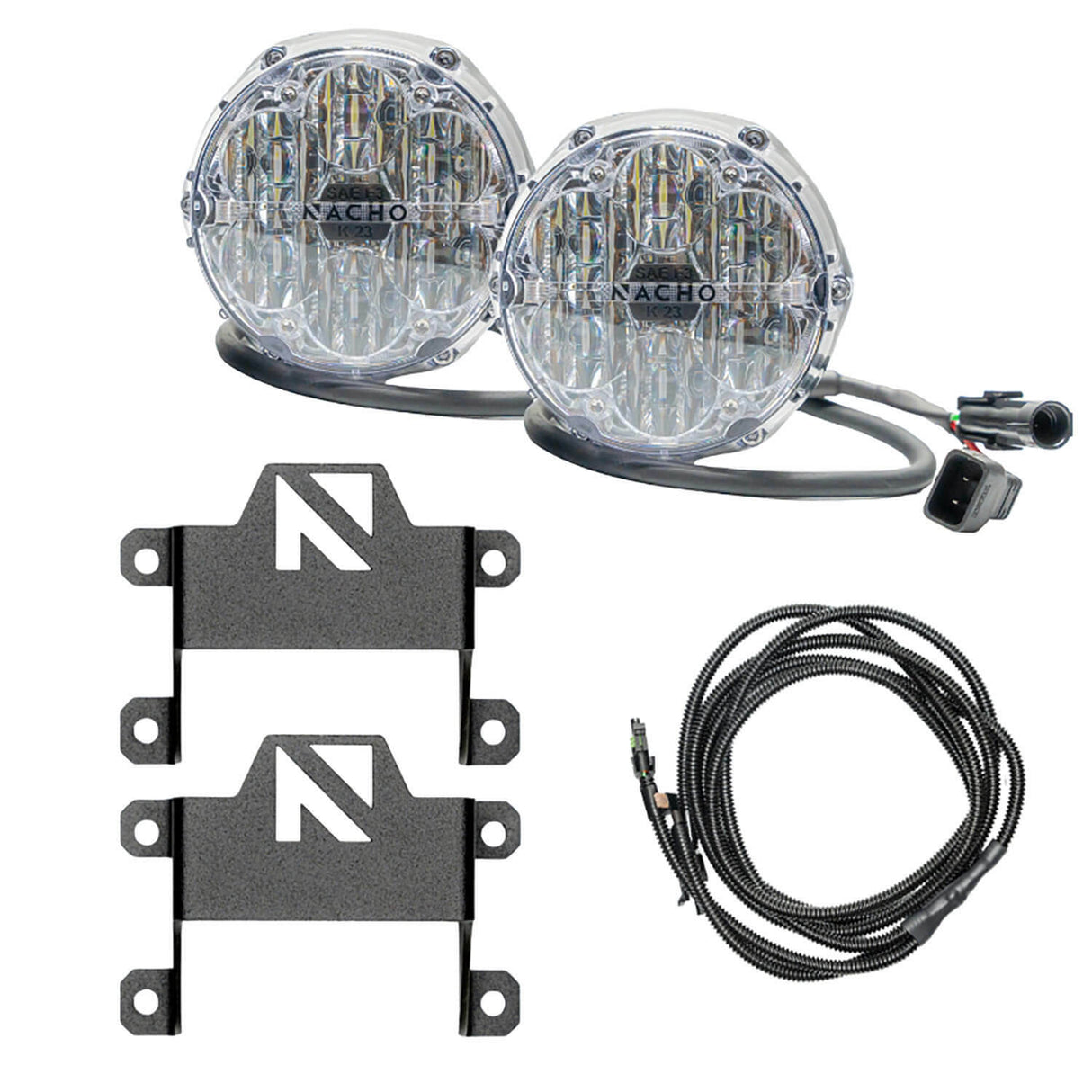 ARB V3BC1KWSO NACHO SAE Only White Plug N Play Fog Light Kit
