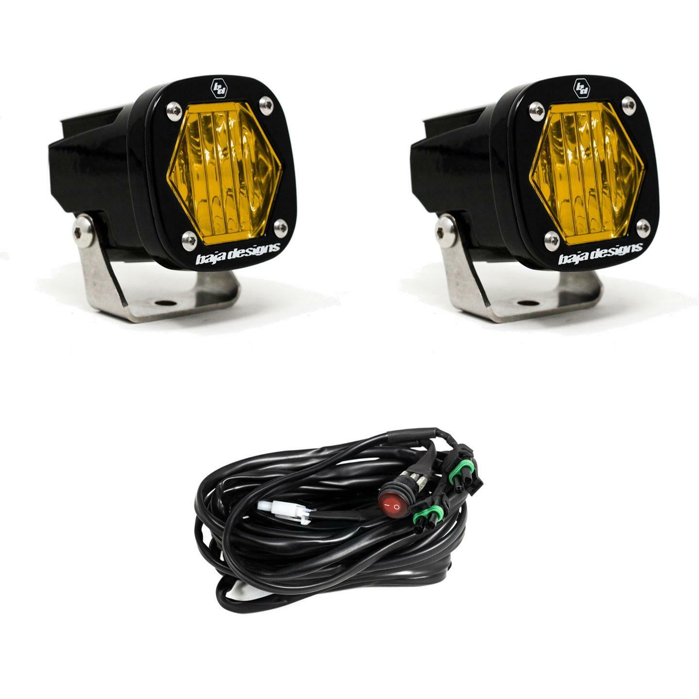 Baja Designs - 387815 - S1 Black LED Auxiliary Light Pod Pair
