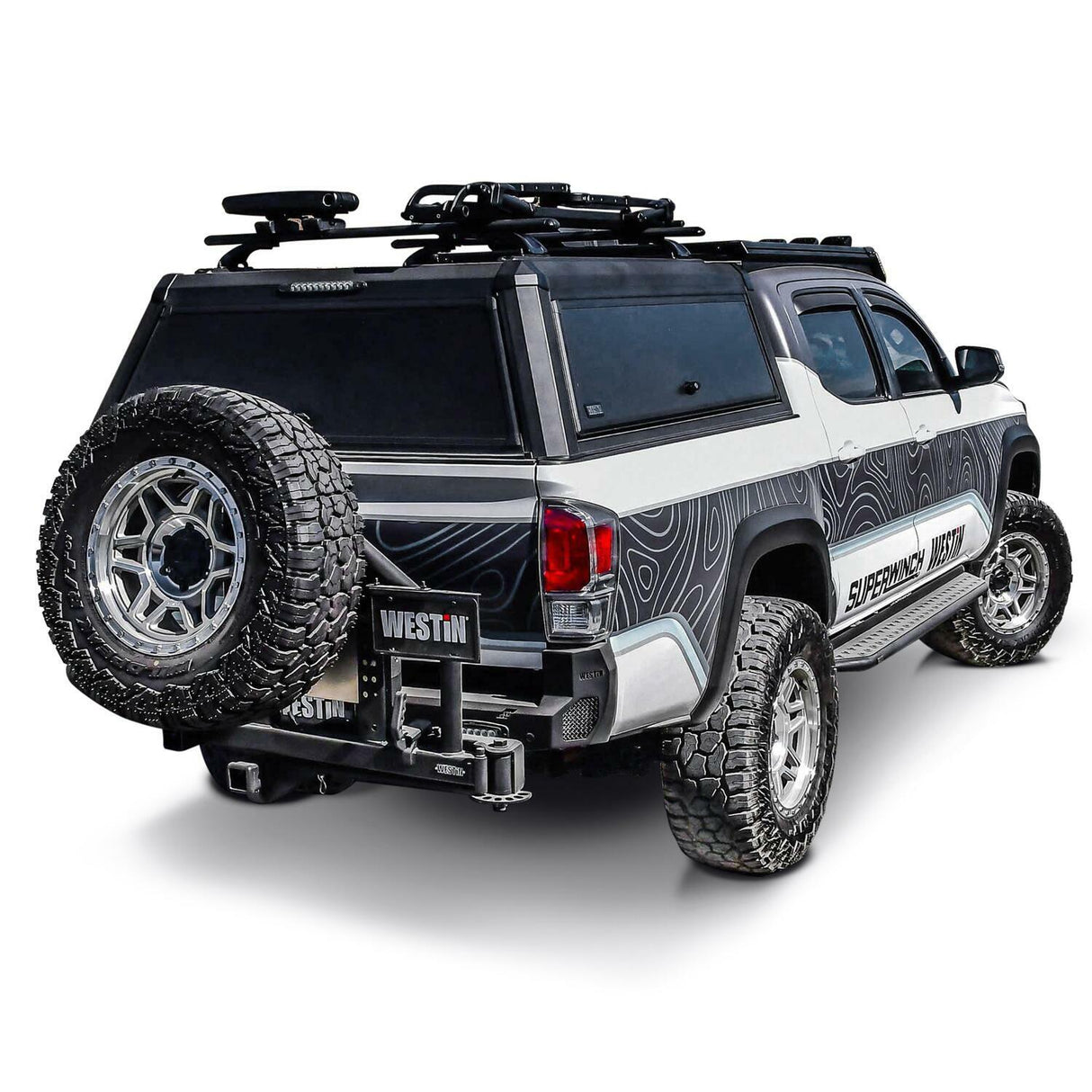 Westin - EXP Aluminum Truck Canopy - 16-23 Toyota Tacoma 5ft 2in Bed - 16-11065