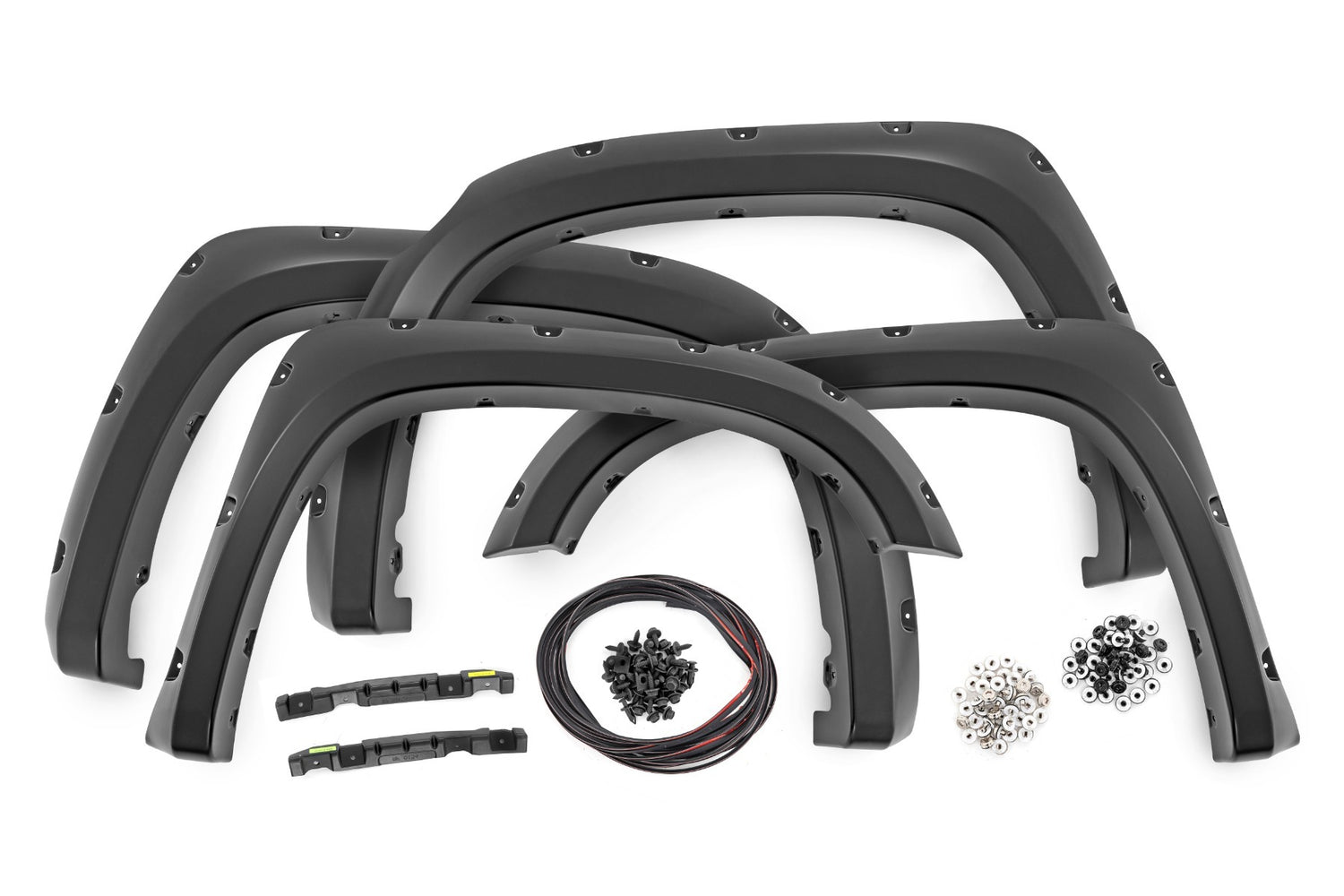 Rough Country - Pocket Fender Flares - Gloss Black - Toyota Tundra 2WD 4WD (14-21) - F-T11411A-202