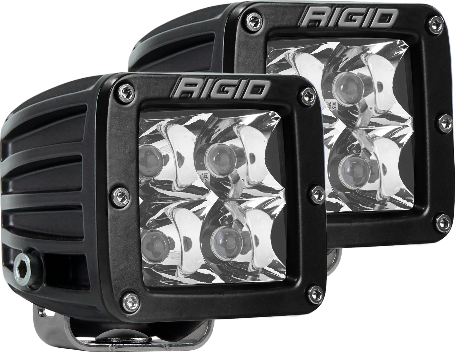 RIGID D-Series PRO LED Light, Spot Optic, Surface Mount, Pair