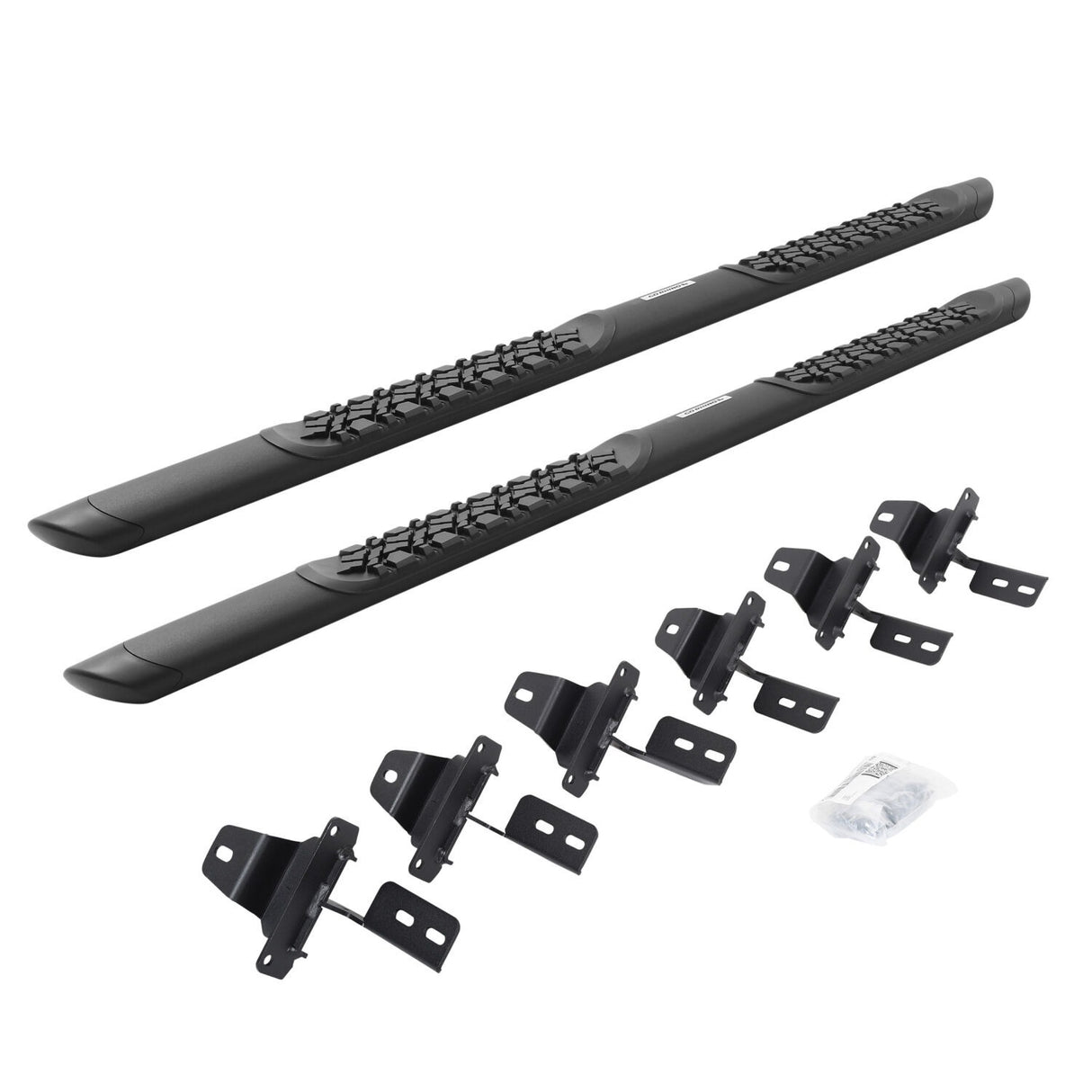 Go Rhino V3450674T - V3 Series Aluminum Side Steps with Mounting Brackets - Textured Black