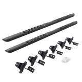 Go Rhino V3450674T - V3 Series Aluminum Side Steps with Mounting Brackets - Textured Black