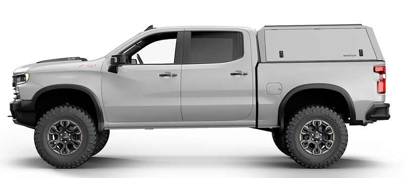 RSI SmartCap - Silverado/Sierra Truck Bed Cap Edge Defender OEM White For 19-26 Chevrolet Silverado/Sierra 1500 5.5 Foot Short Bed - ED0130-WN