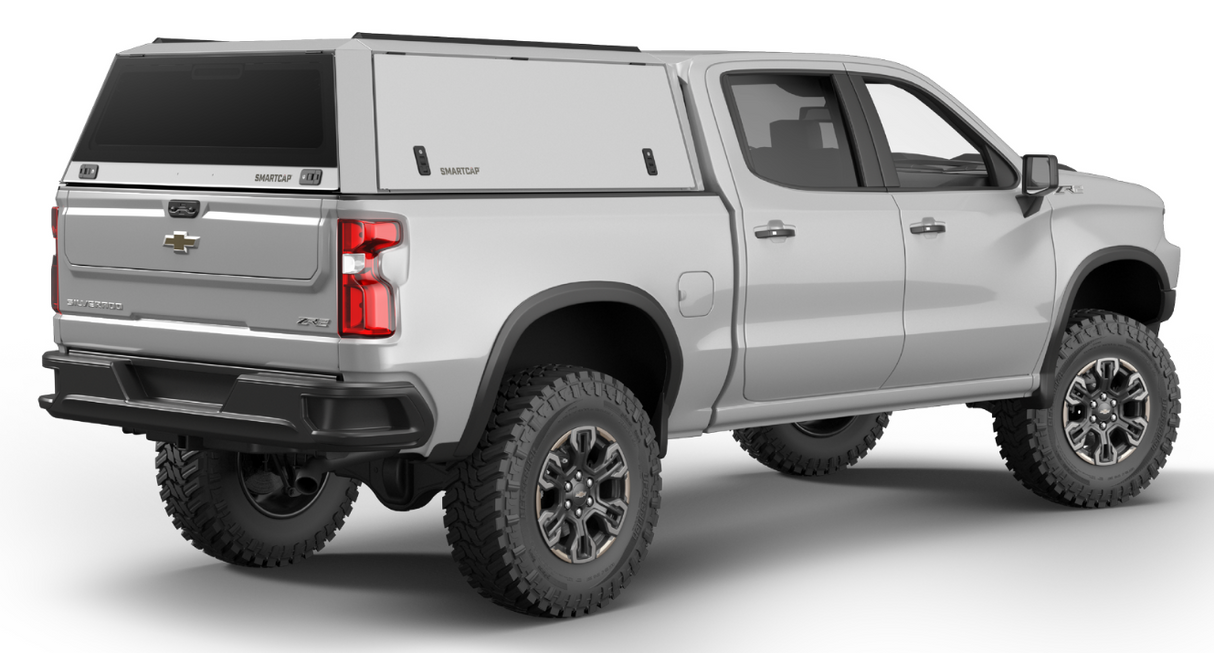RSI SmartCap - Silverado/Sierra Truck Bed Cap Edge Defender OEM White For 19-26 Chevrolet Silverado/Sierra 1500 5.5 Foot Short Bed - ED0130-WN