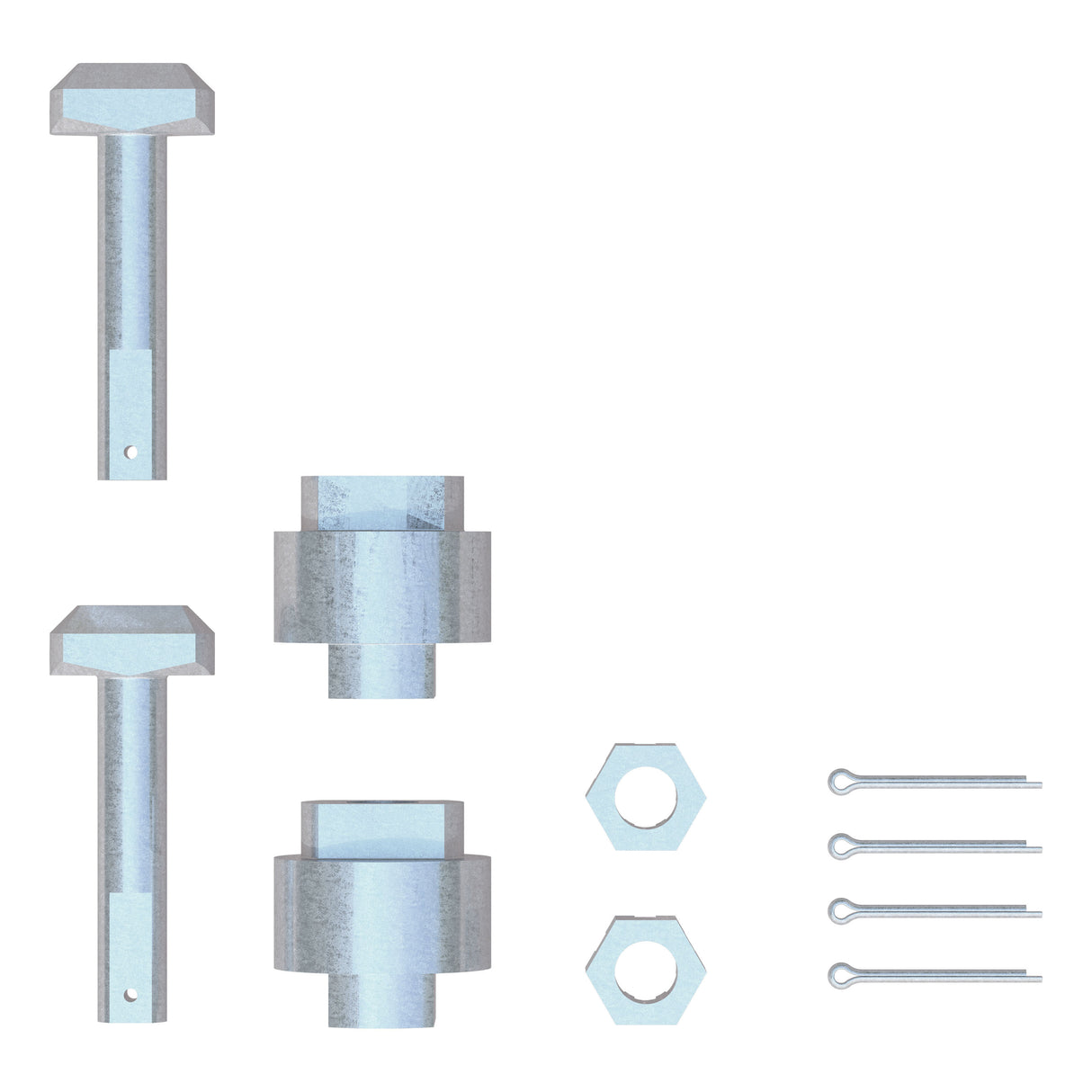 Curt - Replacement 5th Wheel Puck System Anchors for Ram (Small, Fits 16021, 16022) - 19204