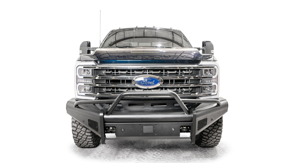Fab Fours - 2023-2026 Ford Super Duty F250-F550 Elite Front Bumper w/ Pre-Runner Guard - FS23-Q5962-1