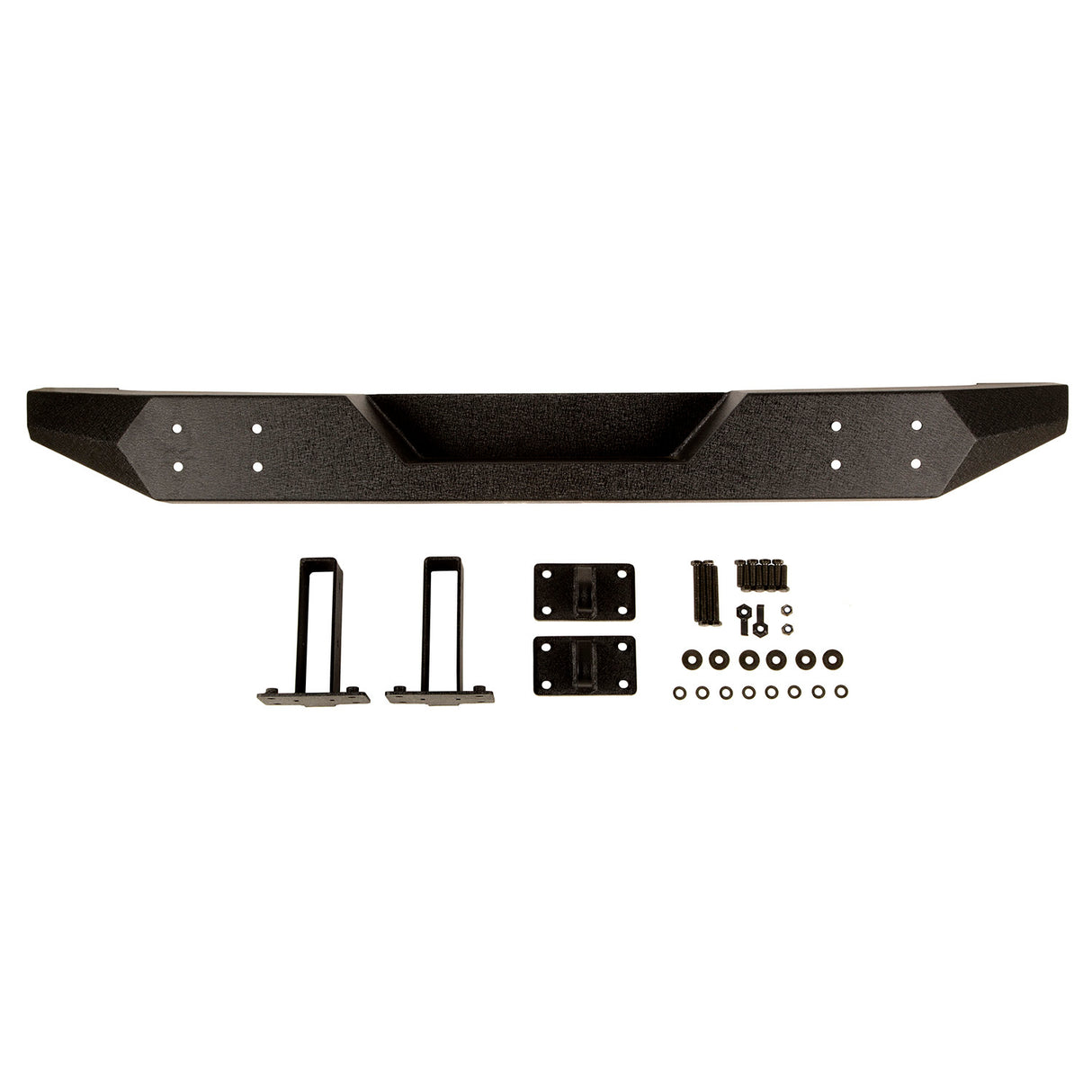 Rugged Ridge 11548.20 Spartan Bumper, Rear, Full Width; 07-18 Jeep Wrangler JK