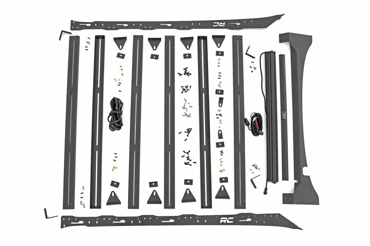 Rough Country - Roof Rack - FR 40 Inch Single Row BLK LED - Ford F-150 (15-18) - 51021