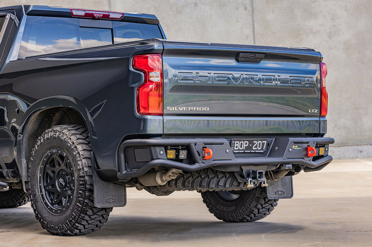 Ironman 4x4 - RTB087CVK-NN - Raid Series Rear Bumper Kit Suited for 2019+ GMC Sierra 1500 - RTB087