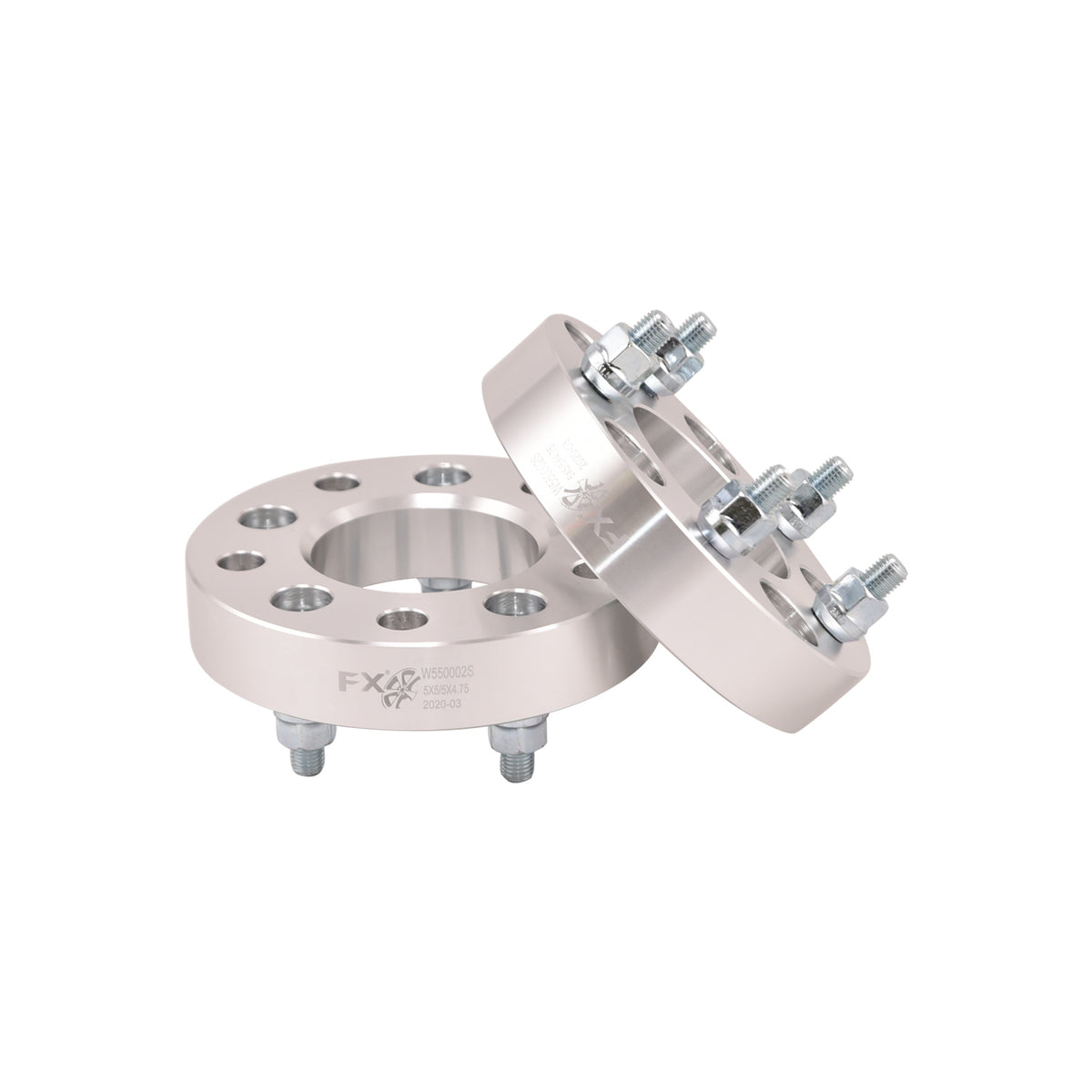 TrailFx - 5X127 - 5X120 Silver Anodized Wheel Adapter (W550002S)