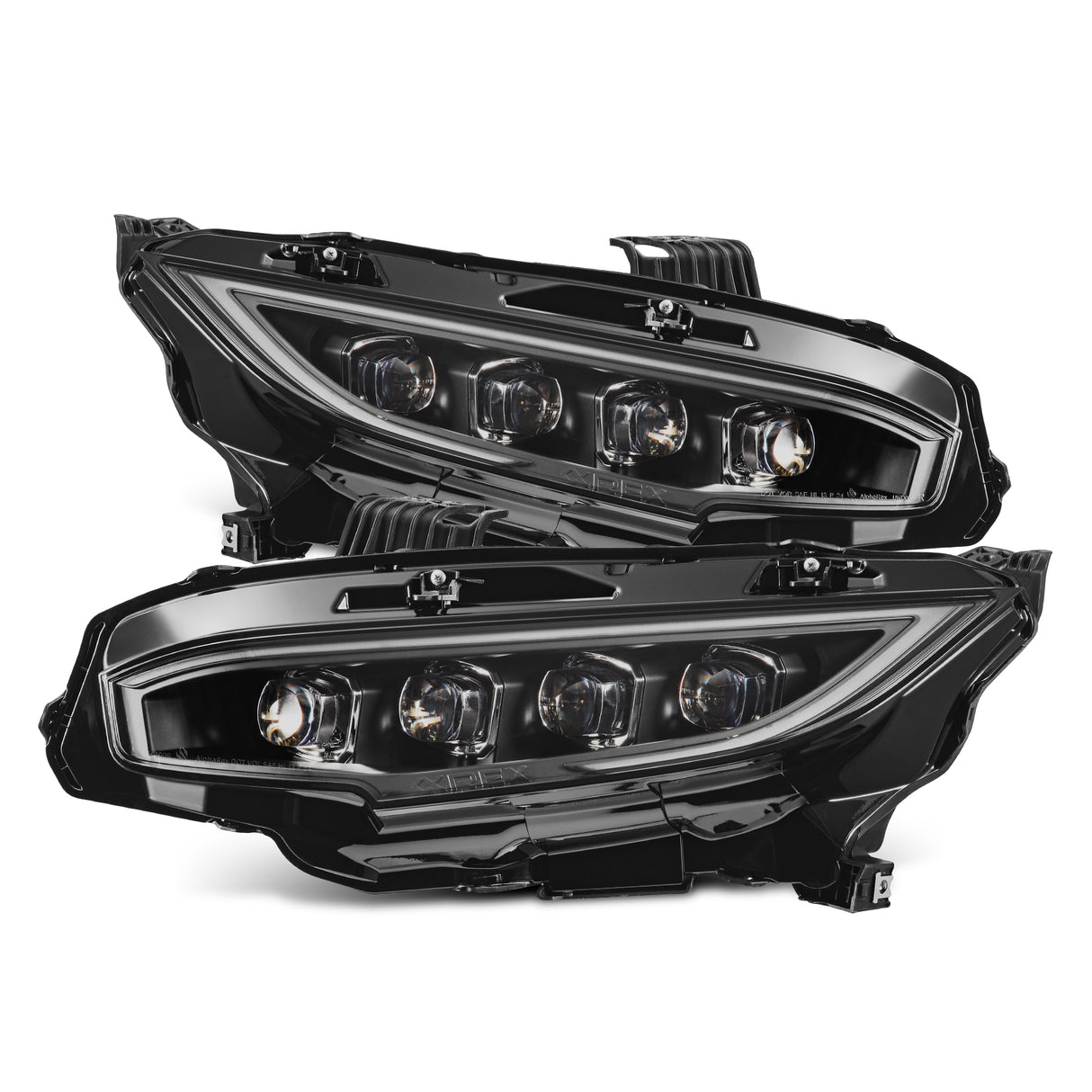AlphaRex 880491 Projector Headlights Black