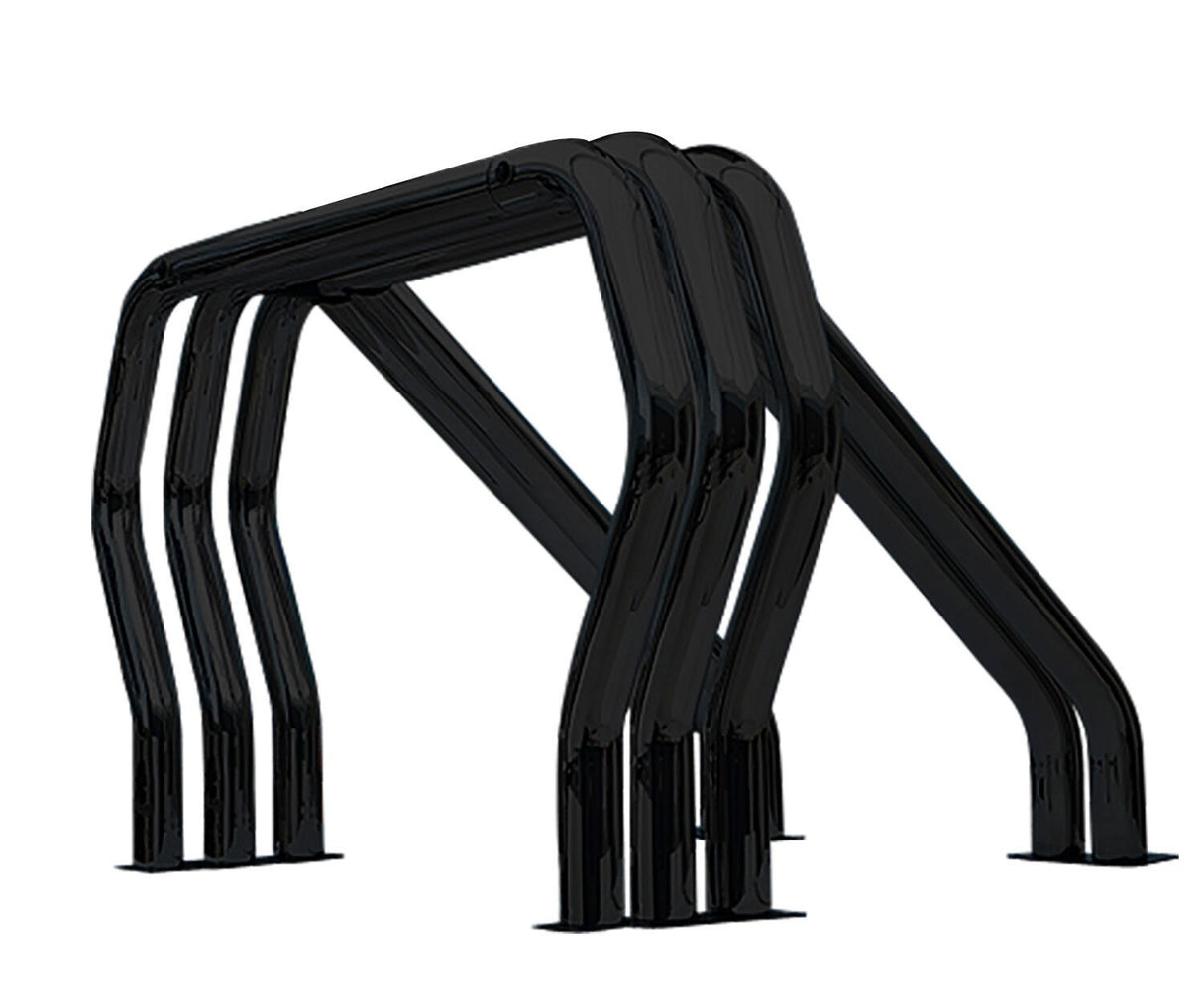 Go Rhino 9009560TDB - Triple Bar/Double Kicker (Between Wheel Wells) - Black Powdercoat