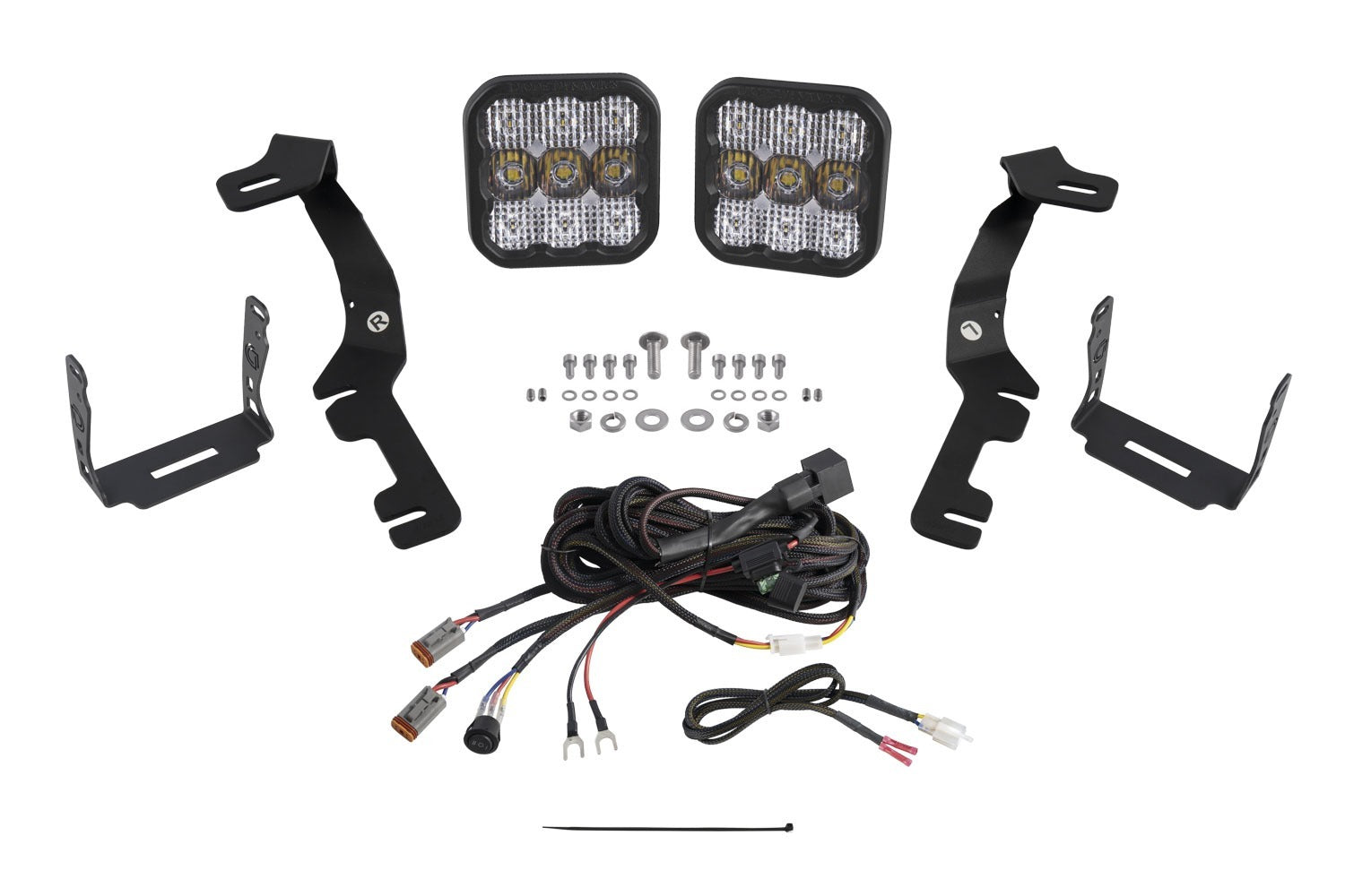 Diode Dynamics - Stage Series Ditch Light Kit for 2019+ Ram, SS5 Sport White Combo - DD7603