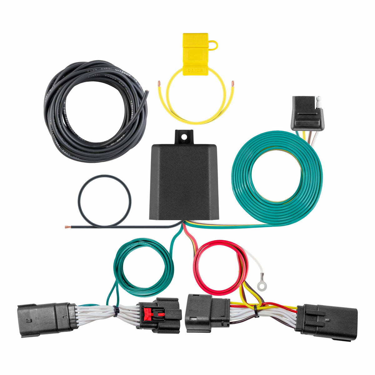 Curt - Custom Wiring Harness, 4-Way Flat Output, Select Lincoln Nautilus - 56446