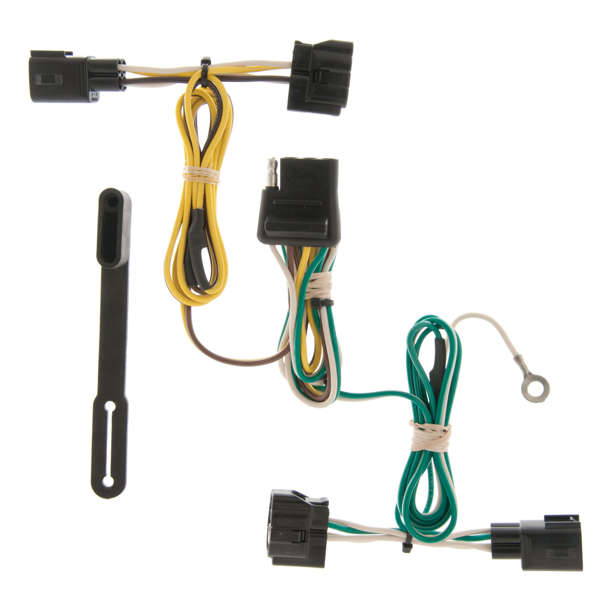 Curt - Custom Wiring Harness, 4-Way Flat Output, Select Jeep Wrangler TJ - 55363