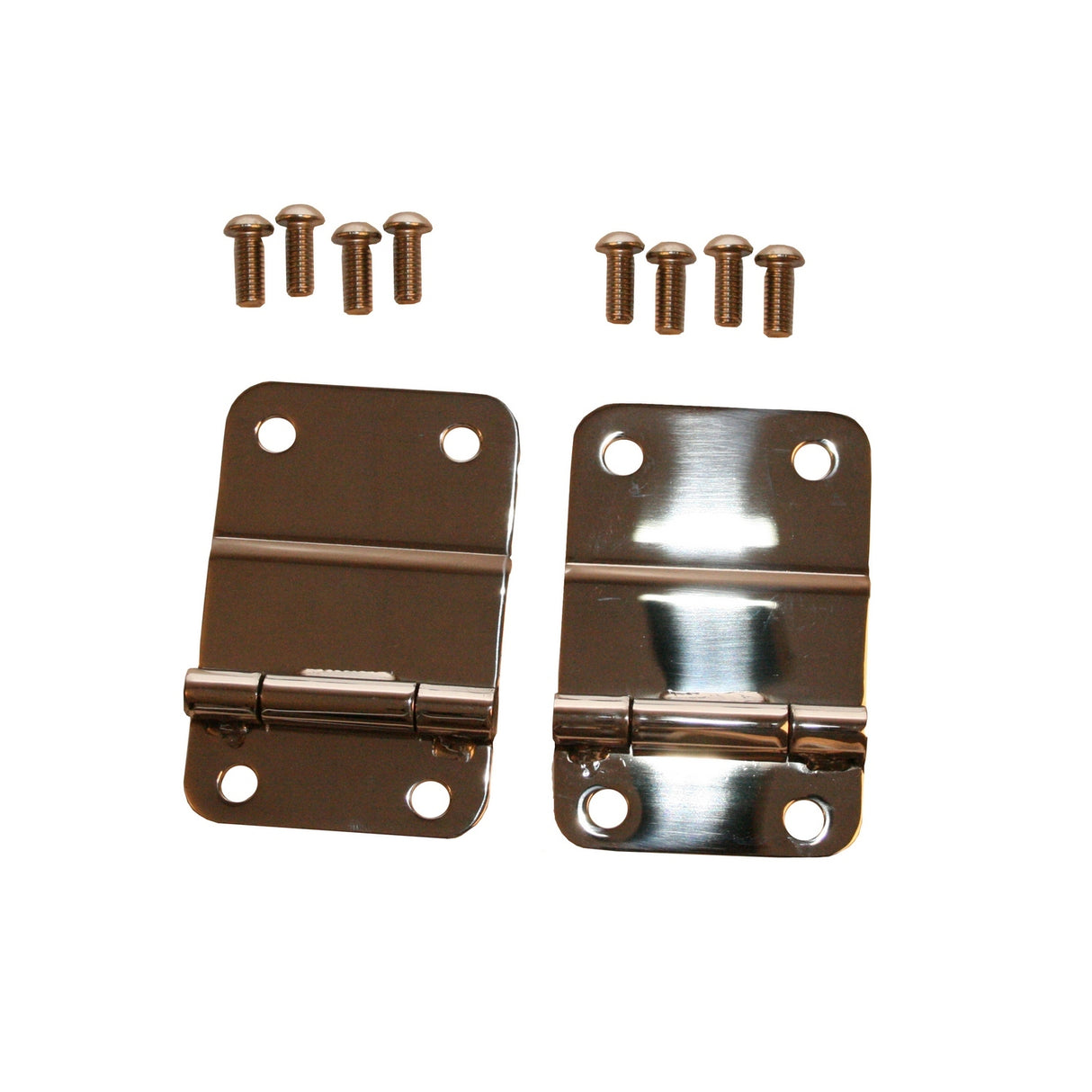 Rugged Ridge - Rugged Ridge 11114.01 Tailgate Hinge Kit, Stainless Steel; 76-86 Jeep CJ5/CJ7/CJ8 Scrambler - 11114.01