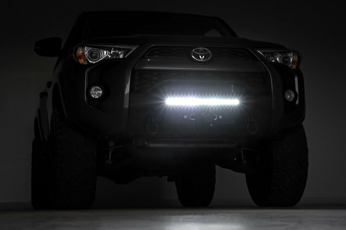 Rough Country - Front Bumper - Hybrid - 20" Blk DRL - Toyota 4Runner 2WD 4WD (14-23) - 10745
