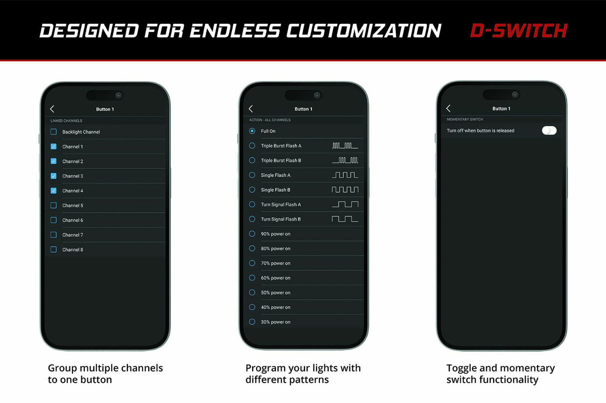 Diode Dynamics D-Switch 8-Channel Switch Panel - DD8373