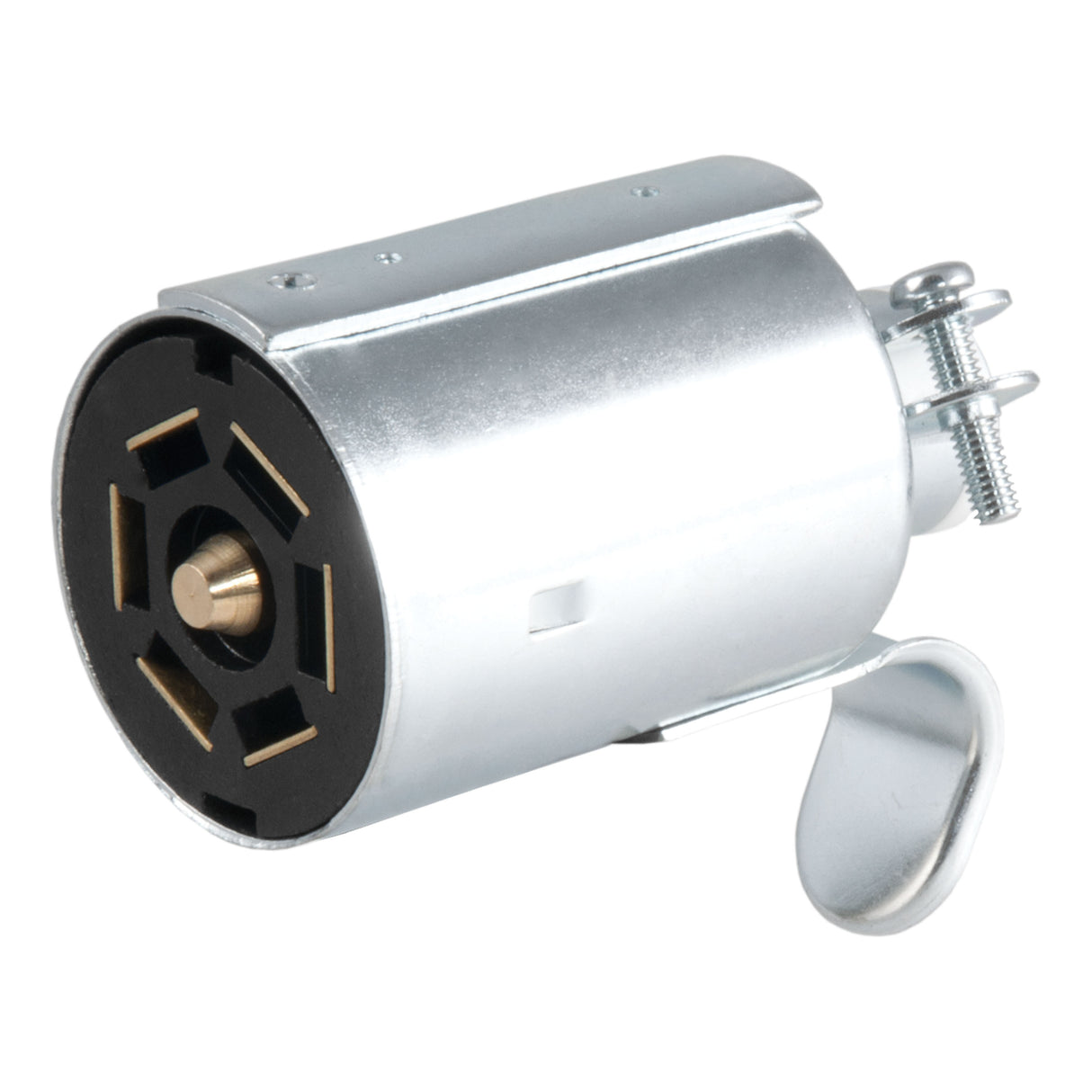 Curt - 7-Way RV Blade Connector Plug (Trailer Side, Diecast Metal) - 58190