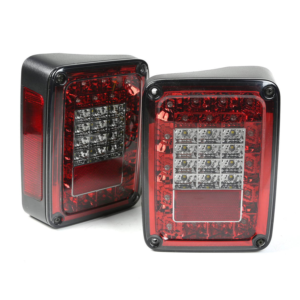 Rugged Ridge - LED Tail Light Set, Smoke; 07-16 Jeep Wrangler JK - 12403.88