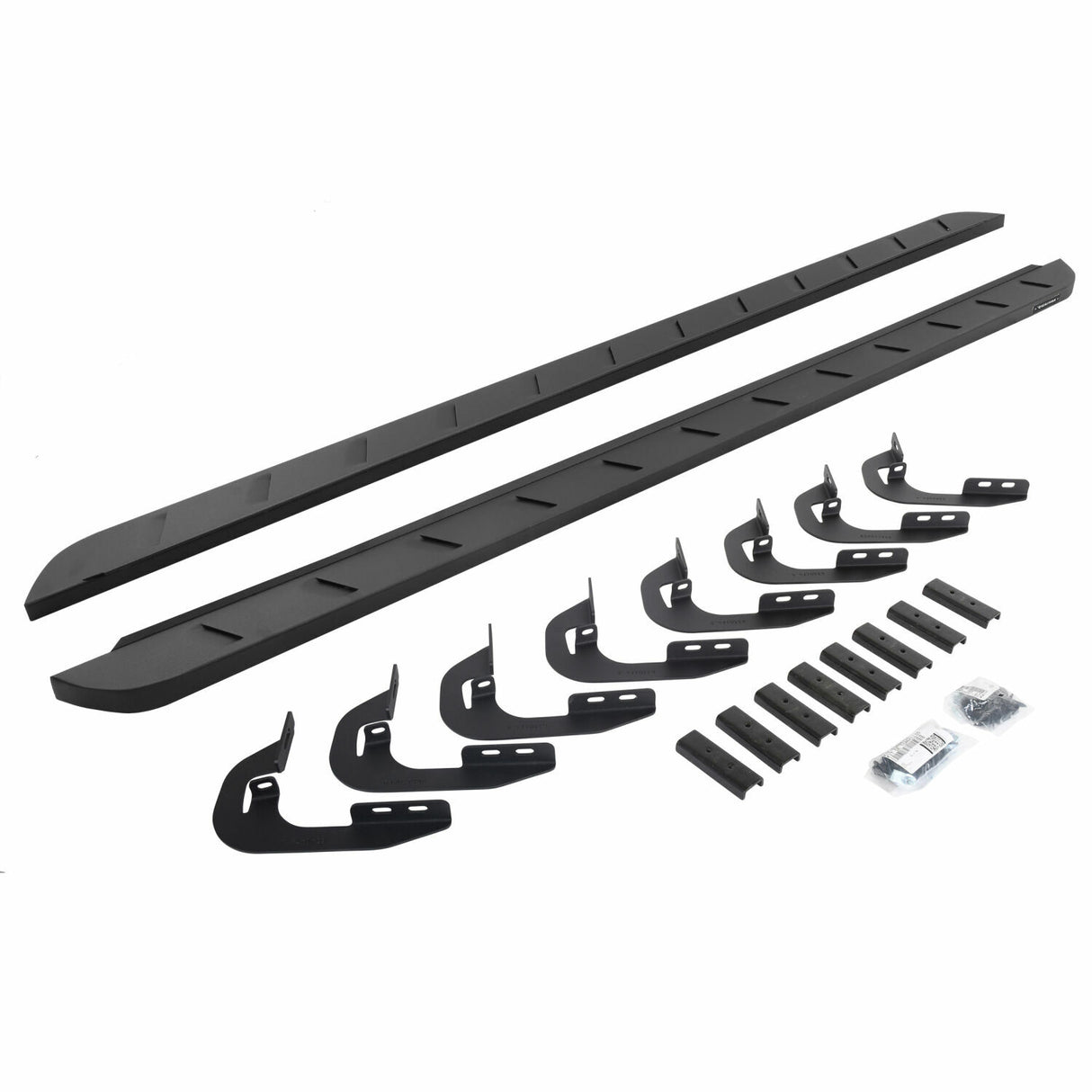 Go Rhino 63405880SPC - RB10 Slim Line Running Boards With Mounting Brackets - Textured Black