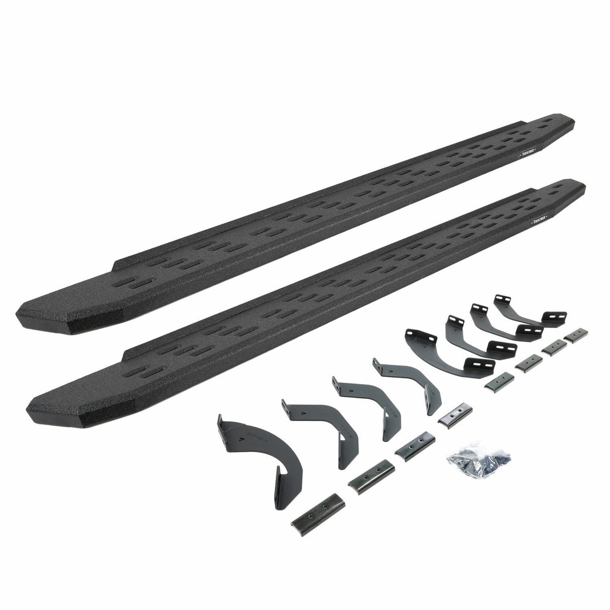 Go Rhino 69643580T - RB30 Running Boards with Mounting Bracket Kit - Protective Bedliner Coating