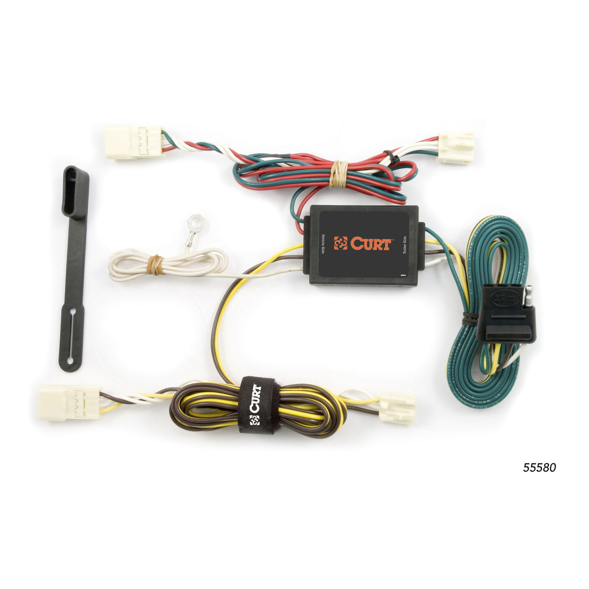 Curt - Custom Wiring Harness, 4-Way Flat Output, Select Toyota Sienna - 55580
