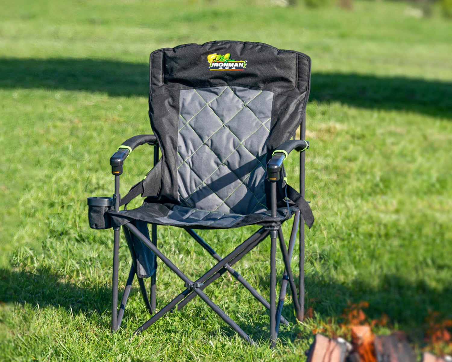 IronMan 4x4 - King Hard Arm Camp Chair with Lumbar Support - ICHAIR0067
