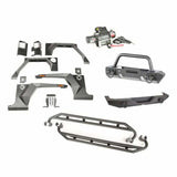 Rugged Ridge - Rugged Ridge 11615.51 XHD Armor Package, Bumper/Hoop Overrider; 07-18 Wrangler JKU, 4 Door - 11615.51