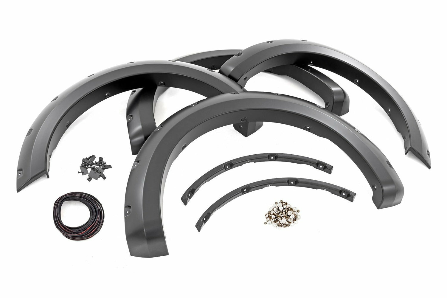 Rough Country - Pocket Fender Flares - PQ Race Red - Ford F-150 2WD/4WD (2021-2024) - F-F20911B-PQ