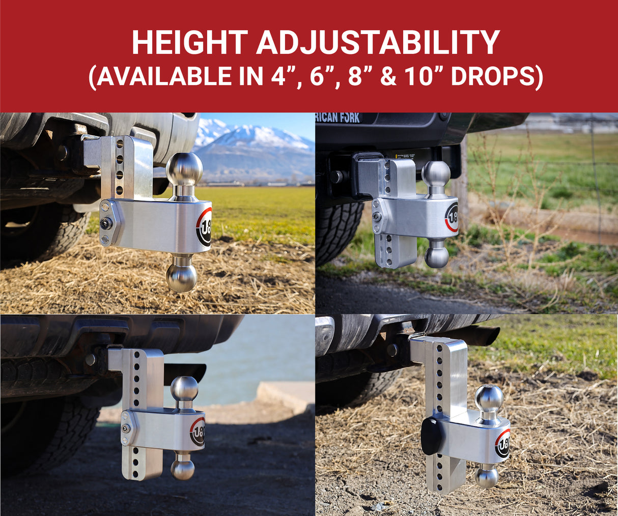 Weigh Safe - LTB6-2 Turnover Ball 6" Drop Hitch with 2" Shank