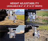 Weigh Safe - LTB6-2 Turnover Ball 6" Drop Hitch with 2" Shank