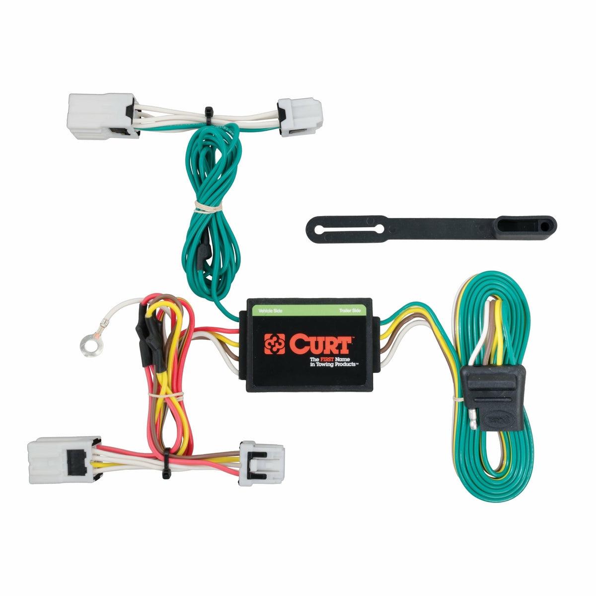 Curt - Custom Wiring Harness, 4-Way Flat Output, Select Nissan Versa Note - 56206