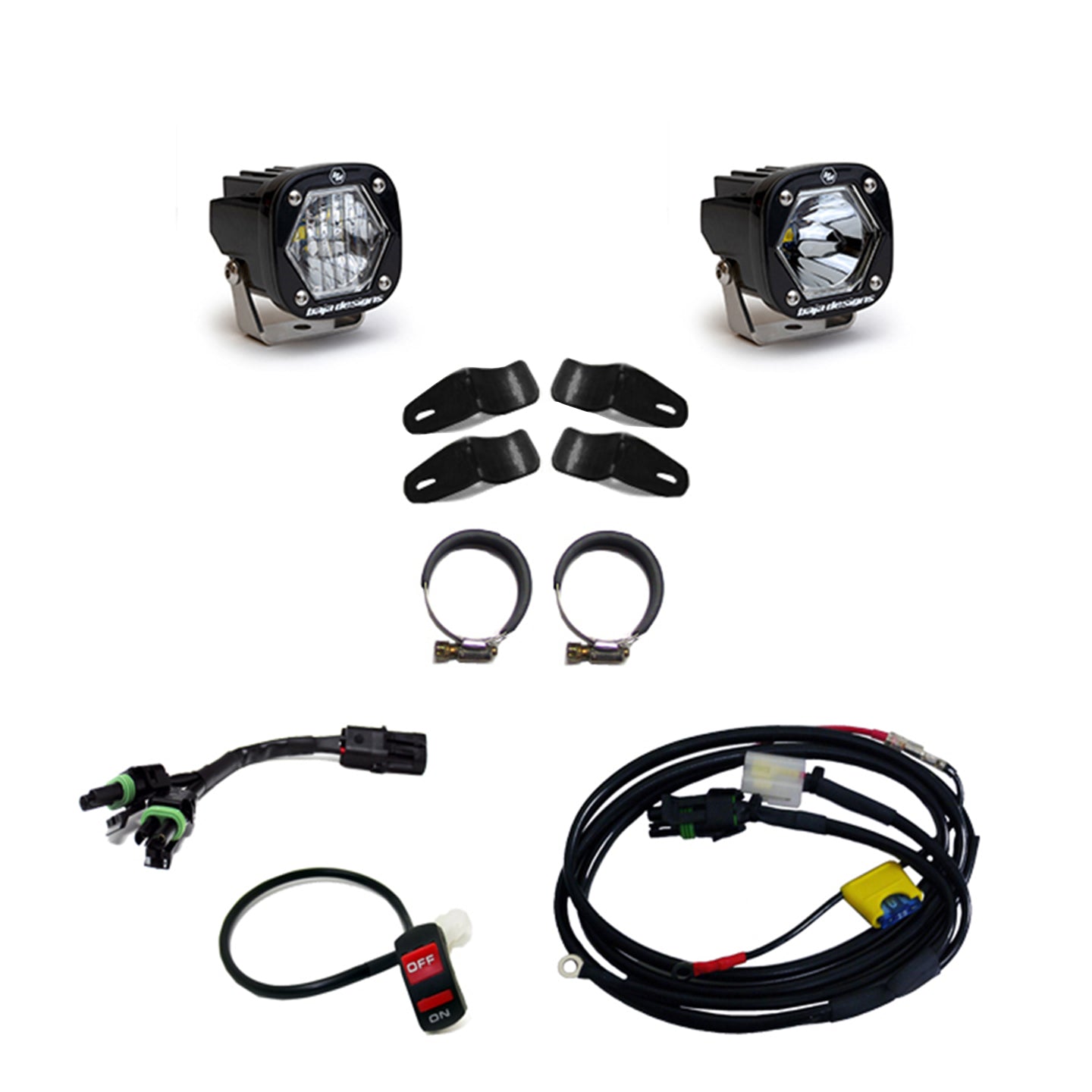 Baja Designs - 507097 - Moto S1 Auxiliary Light Kit