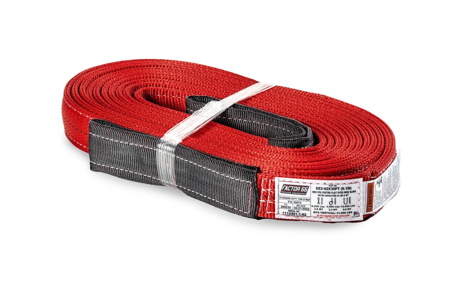 Factor 55 00074 STANDARD DUTY TOW STRAP (30FT X 2IN)